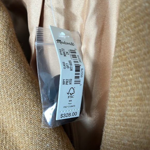 Madewell Fall Haydon Coat in Insuluxe Fabric, NWT - Picture 8 of 10